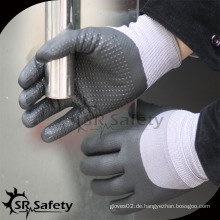 SRSAFETY Hochtechnologischer Schaumstoff-Nitril-Handschuh punktierte Sicherheitshandschuhe / Arbeitshandschuh